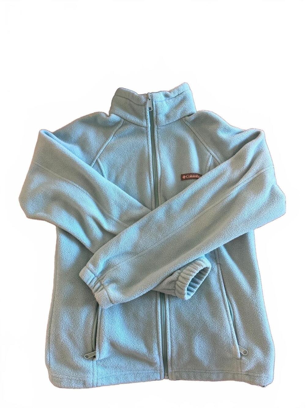 Columbia Light Blue Fleece Jacket Medium